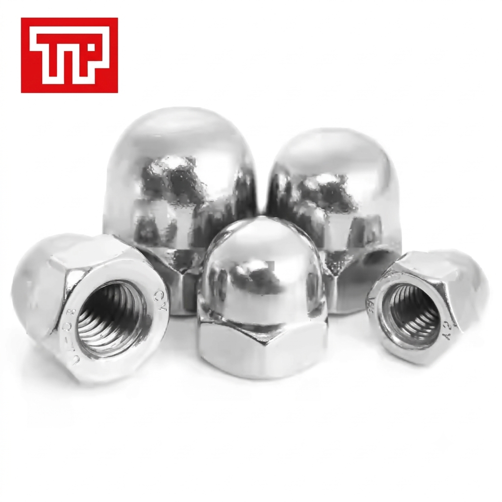 Đai ốc mũ inox 304